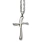 Mens Gentlemens Classics&#40;tm&#41; Polished Steel Cross Necklace - image 1