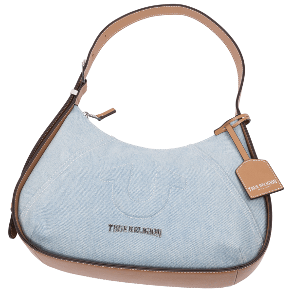 True Religion Denim Raised Horseshoe Hobo Bag