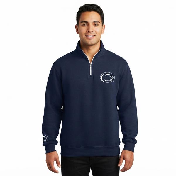 Mens G III Penn State 1/4 Zip Long Sleeve Sweatshirt