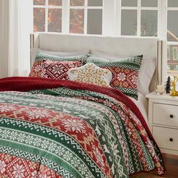 Greenland Home Fashions™ Fair Isle Quilt Set