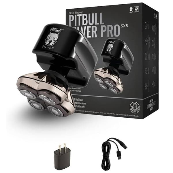 Skull Shaver Pitbull Silver Sx5