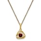 Gemstone Classics&#40;tm&#41; 14kt. Yellow Gold Garnet Pendant Necklace - image 1