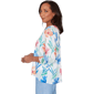 Womens Alfred Dunner Caribbean Blues Whimsical Floral Blouse - image 4