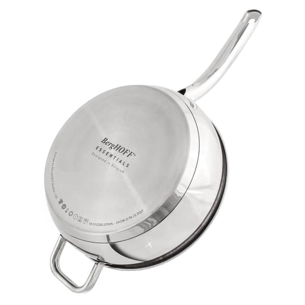 BergHOFF Belly Shape 18/10 Stainless Steel Deep Skillet