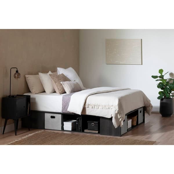 South Shore Flexible Platform Bed w/Storage & Baskets