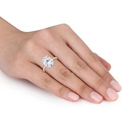 Gemstone Classics™ 10kt. Yellow Gold 4 7/8ctw. Moissanite Ring