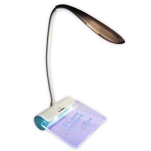 Linsay Smart LED Touch Lamp with Notepad - image 