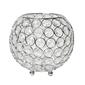 Elegant Designs&#40;tm&#41; Elipse Crystal 5.5in. Circular Decorative Vase - image 1