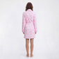 Womens Laura Ashley® Long Sleeve Bow Toile Shawl Collar Robe - image 3