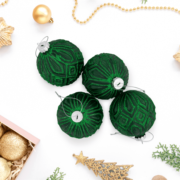 Northlight 4ct. Glitter Lined Diamonds Christmas Ball Ornament