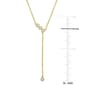 Gold Plated 1/8ctw Lab Grown Diamond Necklace - image 4