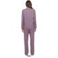 Womens White Mark Long Sleeve Heart Print Pajama Set - image 2