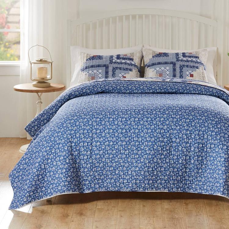 Greenland Home Fashions™ Cottage Cabin Reversible Quilt Set