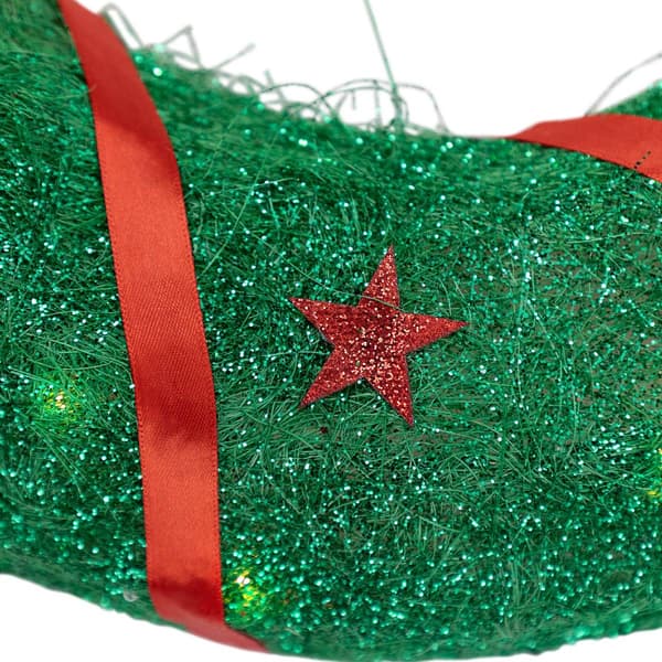 Northlight Seasonal 18in. Lighted Sisal Wreath
