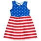 Girls &#40;4-6x&#41; Freestyle Revolution Star & Stripes Skater Dress - image 1