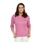 Plus Size Hasting & Smith 3/4 Sleeve Stripe Round Neck Tee - image 1