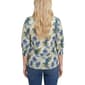 Womens NY Collection 3/4 Smock Sleeve Tropical Blouse - image 2