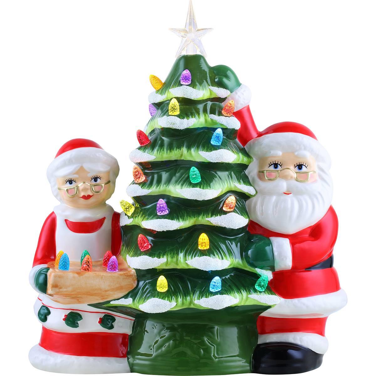 Mr. Christmas® 12in. Deck The Halls Santa & Mrs. Claus