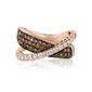 Le Vian Chocolatier(R) Diamond & Rose Gold Crossover Bands Ring - image 1