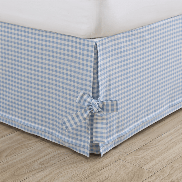 Laura Ashley(R) Hedy Gingham Tailored Bed Skirt