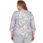 Plus Size Alfred Dunner Casual Vibe Pleat Neck Paisley Blouse - image 2