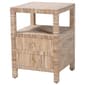 bali & pari Paine Bohemian Woven Grasscloth Nightstand - image 1