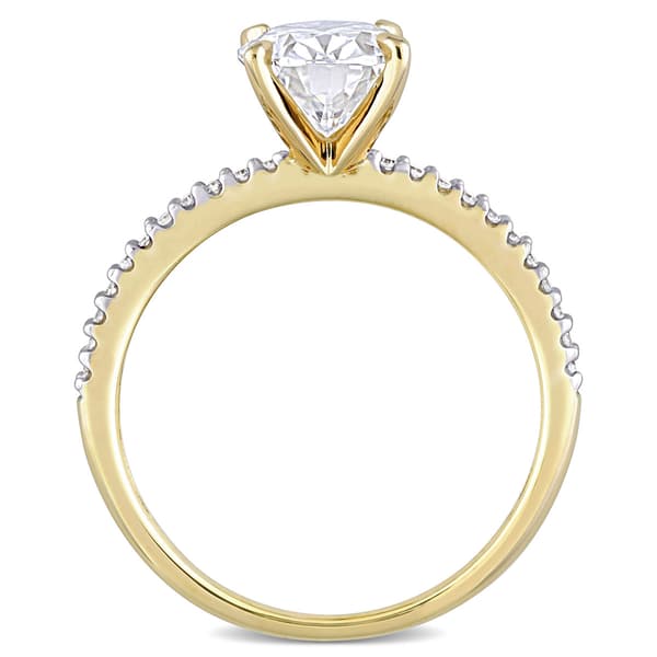 Gemstone Classics™ 14kt. Gold 2ctw. Moissanite Engagement Ring