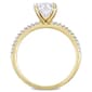 Gemstone Classics™ 14kt. Gold 2ctw. Moissanite Engagement Ring - image 4