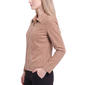 Womens NY Collection Stud Embellished Suede Jacket - image 3
