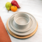Sango Anderson Reactive Cream 12pc. Set with Plates & Bowls - image 5