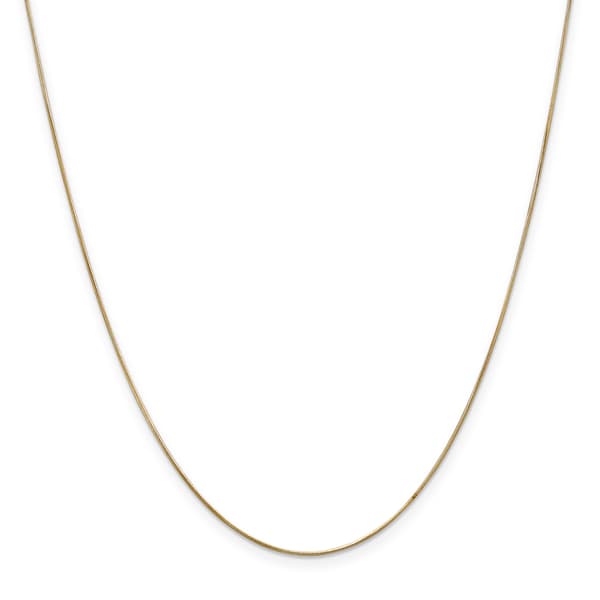 Gold Classics&#40;tm&#41; .65mm. 14k Gold Round Snake Chain Necklace - image 