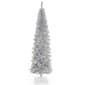 National Tree 6ft. Silver Tinsel Tree - image 1