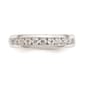 Pure Fire 14kt. White Gold Lab Grown 11-Stone Channel Band - image 1