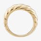 Gold Classics™ 14kt. Yellow Gold Dome Croissant Ring - image 3