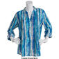 Petite Preswick & Moore Casual Abstract Button Down Blouse - image 3