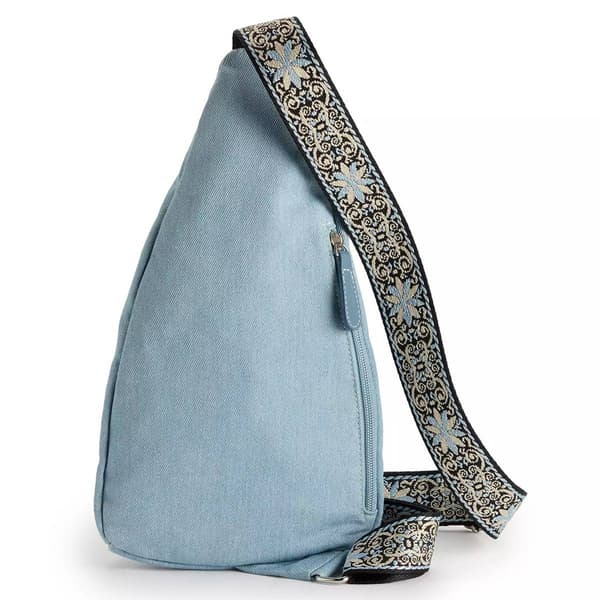 Stone Mountain Festival Denim Sling Crossbody Handbag