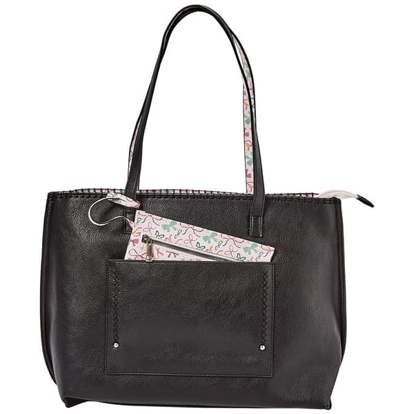 DS Fashion 2-in-1 Large Bow Tote - image 