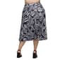 Plus Size 24/7 Comfort Apparel Black Geometric Pocket Midi Skirt - image 2