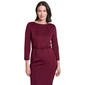 Womens Calvin Klein 3/4 Sleeve Belt Waist Crepe Sheath Dress - image 4