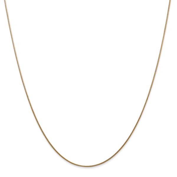 Gold Classics&#40;tm&#41; .80mm. 14k Gold Round Snake Chain Necklace - image 