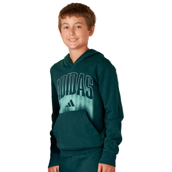 Boys (8-20) adidas(R) Graphic Pullover Hoodie - Green