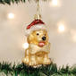 Old World Christmas Jolly Pup Glass Ornament - image 1