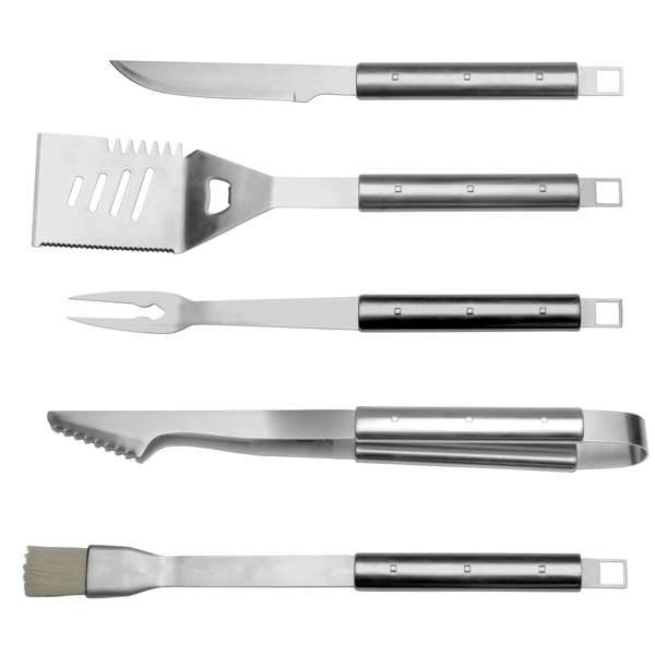 BergHOFF Cubo 6pc. Stainless Steel BBQ Set with Case