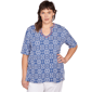 Women''s Ruby Rd. Americana Chic Pacific Medallions Embellished K - image 1