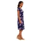 Womens Connected Apparel Short Sleeve Floral Sarong Wrap Dress - image 3