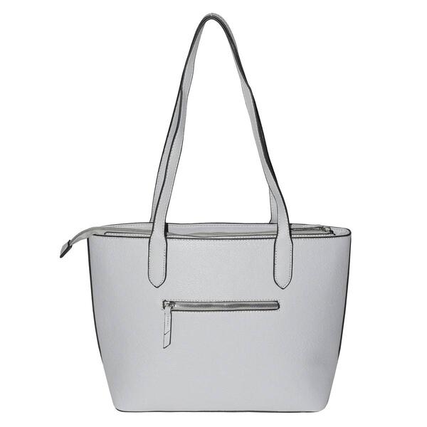 NICCI Solid Tote Bag with Zipper and Slit Pockets - image 