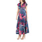 Womens 24/7 Comfort Apparel V-Neck Floral Maxi Dress - image 2