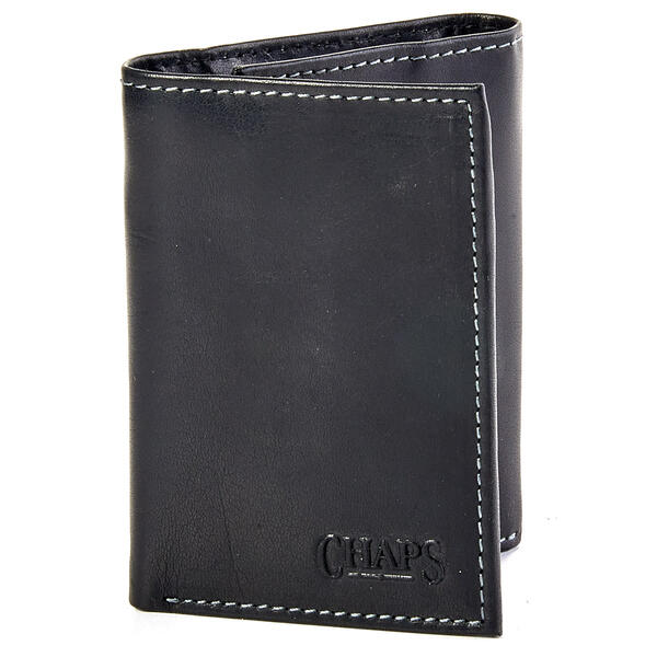 Mens Chaps Chaps Buff Oily Trifold Wallet - image 