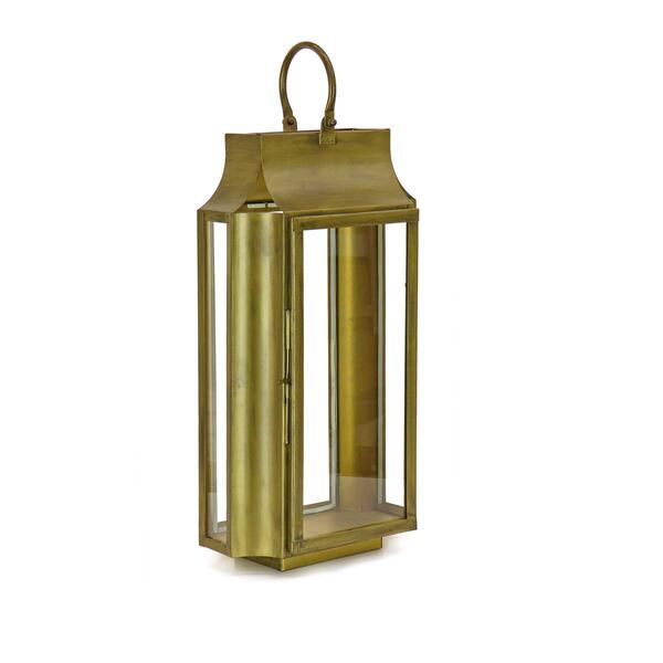 National Tree 22in. Antique Bronze Medium Slim Lantern - image 
