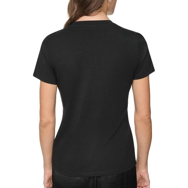 Womens DKNY Short Sleeve Midtown Dog Walker Conversational Tee